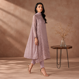 Zarif Luxury Embroidered Chiffon 3-Piece Festive Suit with Addawork
