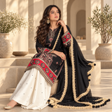 LAAM Premium Fully Embroidered Silk Unstitched 3-Piece Suit