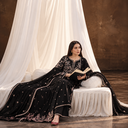 Batik Premium Dhanak Embroidered Luxury Unstitched 3-Piece Suit