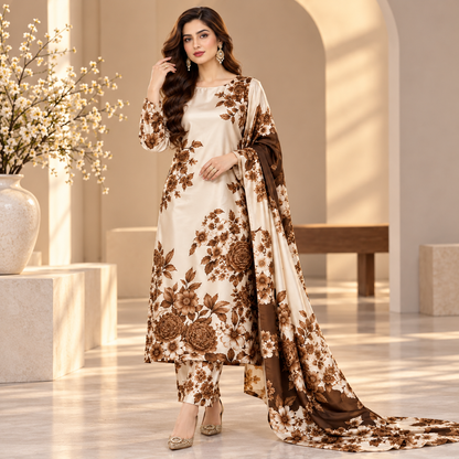 RAMEYZA Digital Tie-Dye Shamooz Silk 3-Piece Suit