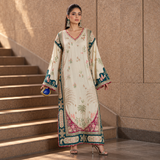 Ethnic Premium Luxury Shamoz Silk Unstitched 3-Piece Kaftan Collection