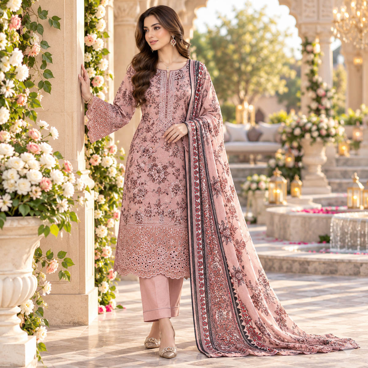 Bareeze Premium Printed Airjet Karandi 3-Piece Collection