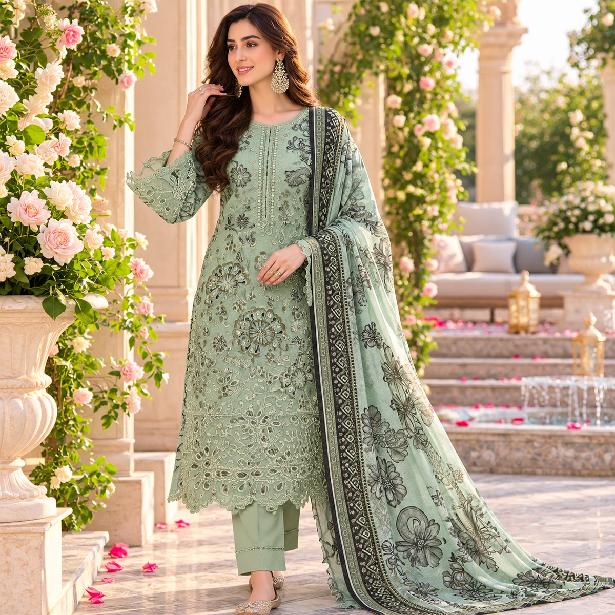 Bareeze Premium Printed Airjet Karandi 3-Piece Collection