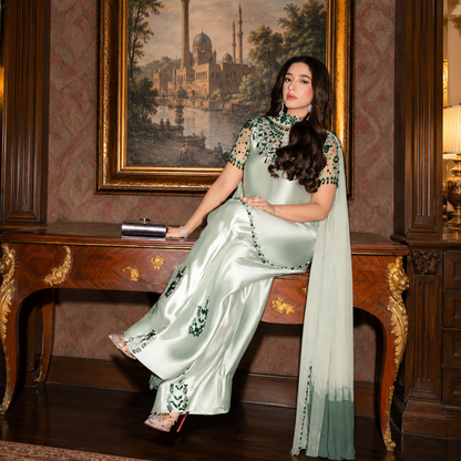Murk Luxury Shamoz Silk Unstitched 3-Piece Festive Suit