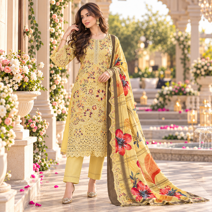 Bareeze Premium Printed Airjet Karandi 3-Piece Collection