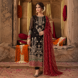 Asim Jofa Rang-E-Mehfil (D04) Luxury Embroidered Chiffon 3-Piece Festive Suit