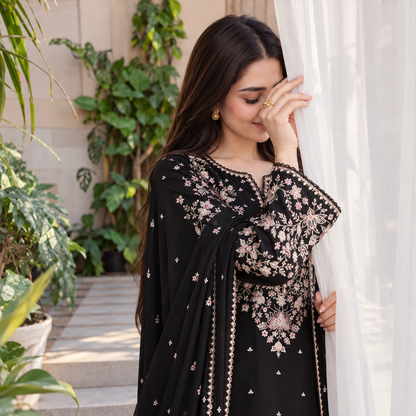 Batik Premium Dhanak Embroidered Luxury Unstitched 3-Piece Suit
