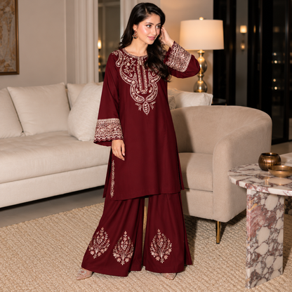 Urge Premium Shamoz Silk Fully Embroidered Unstitched 2-Piece Suit