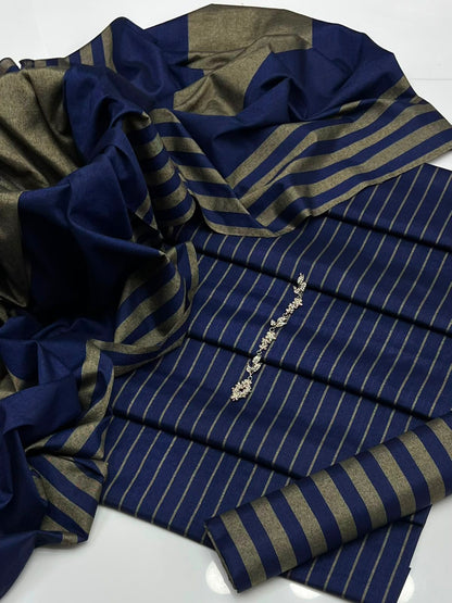 Royal Susi Collection – Premium 3-Piece Handwoven Susi Striped Suit